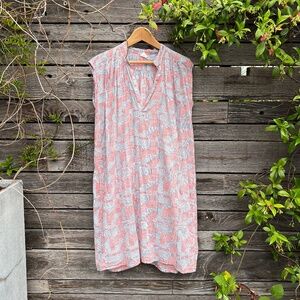 REKH & DATTA Block Printed Sleeveless Sun dress - One Size